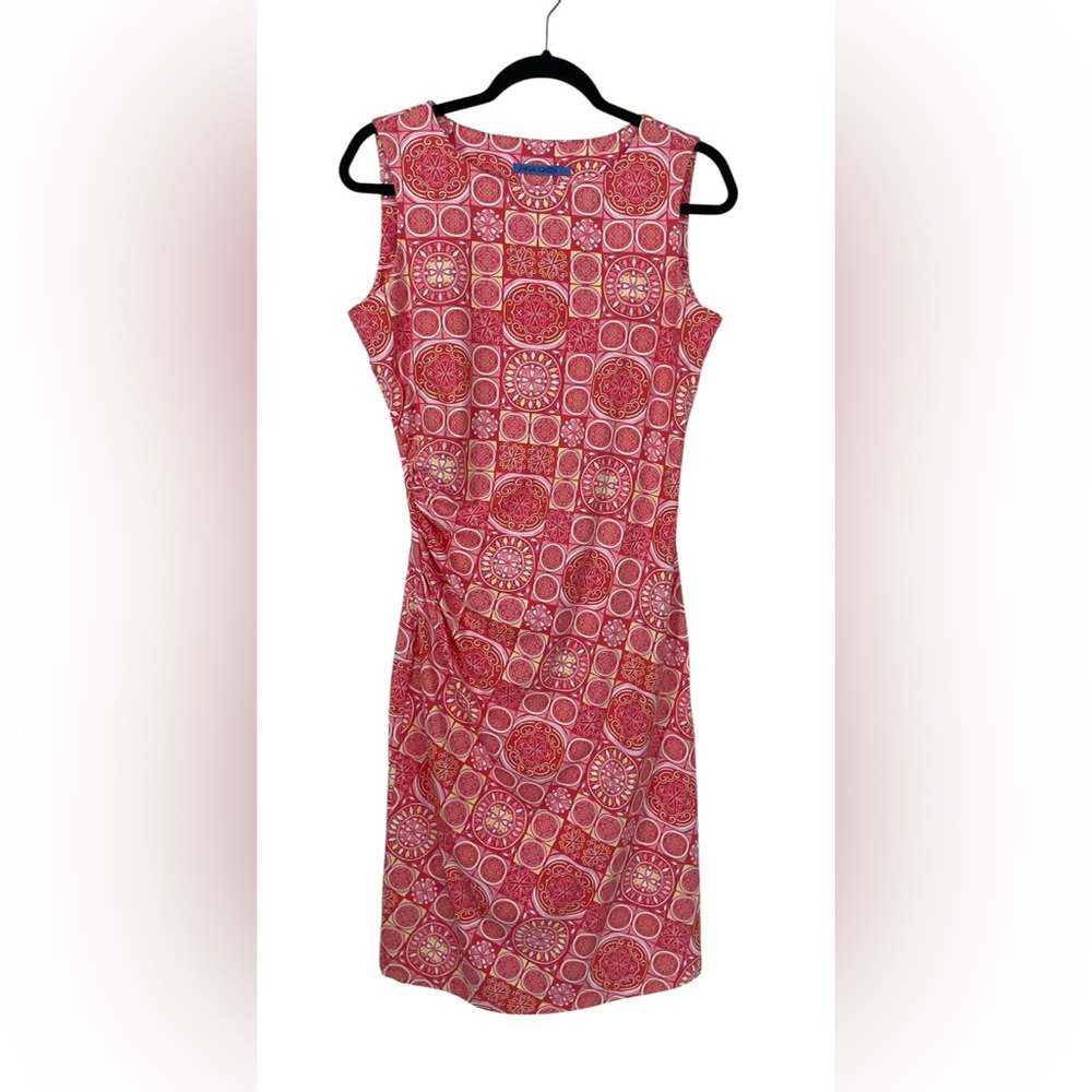 NWT J.McLaughlin Sleeveless Sage Dress Pink Boho Cruise Catalina Cloth Sz Small